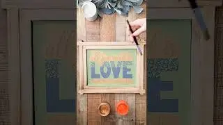 Magnolia design co stencil chalk paste and surface are used for this cute DIY dog design need a link