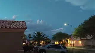 Nighttime Thunderstorm/ Lightning display from viewed from Las Vegas