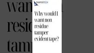 What is the point of #nonresidue #tamperevident tape? #healthcare #hospital #podcast #shorts
