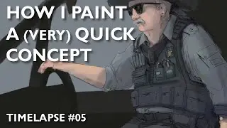 How I Paint A (Very) Quick Concept - Timelapse #5