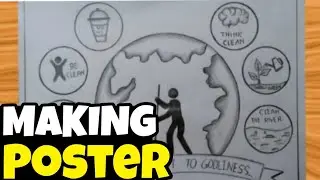 Making poster for cleanliness week in school 🎒🏫 football match 3 V 3🤡🏟️