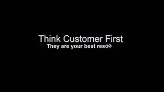Think Customer First