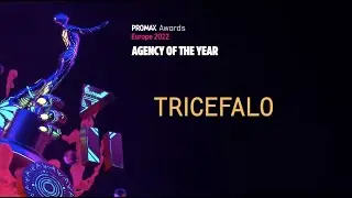 Promax Europe 2022 award show TRICEFALO AGENCY OF THE YEAR