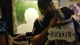 Special Olympics Houston Painting of JJ Watt #wearetexans Special Appearance by Hacksaw