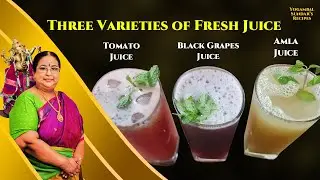 Recipe 706 : 3 Varieties of Fresh Juice