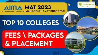 MBA MAT 2022 - Top 10 Colleges | Fees | Packages | Placement | Target Top College