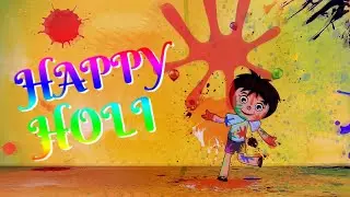 Happy Holi 2020 | Holi Animated Video | Holi Greeting Video | Holi Wishes