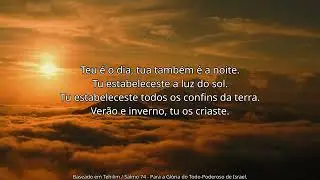 CANTO  “ Levanta-te, ó Yah Elohim, defende a tua causa! ”  Baseado em Tehilim / Salmo 74
