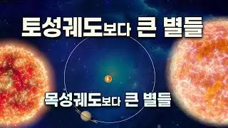 토성궤도보다 큰 별 - 스티븐슨 2-18,  큰개자리 VY / 목성궤도보다 큰 별 - 방패자리 UY / 지구의 궤도보다 큰 별 -- 항성의 크기 순위
