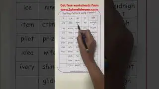 Different ways for vowel Long I spelling #freeworksheets #readingpractice #phonicsworksheets
