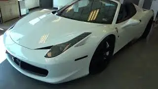 Ferrari 458 convertible at Loudoun County Exotics