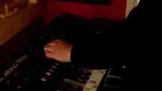 Linus K&aring;se playing the Korg Mono/poly