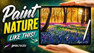 Digital Nature Art in Procreate | Step-by-Step Digital Painting Tutorial | #natureart #procreate