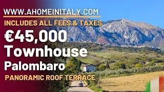 BARGAIN ITALIAN PROPERTY with a panoramic roof terrace close to the COAST & SKI resorts.