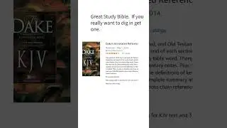 Dakes reference Bible.