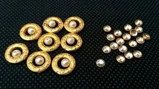 How To Make Beautiful Donut Earrings at Home | DIY Silk Thread Jumkas | Easy Pearl Jewellery Making