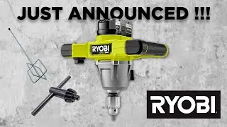 Ryobi Just Announced Their All New Mud Mixer! Ryobi 18V ONE+ HP Brushless 1/2
