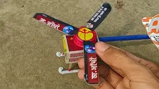 Machis box and drone motor se banaen robot helicopter #shorts