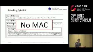 USENIX Security '18-Efail: Breaking S/MIME and OpenPGP Email Encryption using Exfiltration Channels