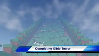 Completing Glide Tower In ROBLOX #glidetower #roblox 