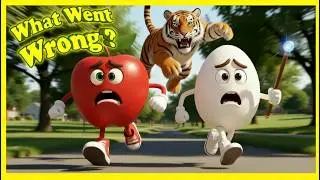 Magic Goes Wrong!  | A Funny Apple & Egg Adventure