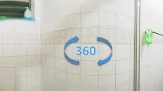 Common toilet damaged pipe renovation makeover before 4K 360 video!  Sg HDB, drag ard 2 view