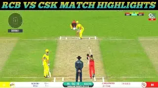 CSK Vs RCB Match Highlights | IPL 2022 Match Highlights | SUPER OVER RC20 | Real Cricket 20 Gameplay