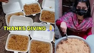 THANKS GIVING 😊blessings ✝️vlog🙏||sb bhoth khush huye||Sara khana Bhoth piyr sey banya😘🙏