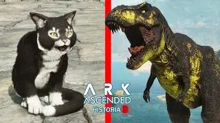 GATO LOCO ME ATACA, DINOSAURIO REX DE JURASSIC WORLD y Molry del multiverso ARK Ascended Historia