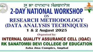 2-Day National Workshop on 'Research Methodology (Data Analysis Techniques)'