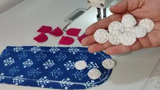 Cutwork और Lace से Patchwork कर के बनाएं Printed Kurti के गले का Simple और Beautiful Design