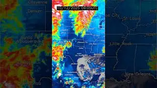 Central US 24 Hour Weather | October 12, 2025 #shorts