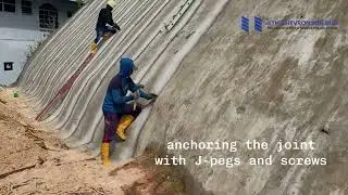How Concrete Canvas&reg; Reinforced Slopes in Kg Salambigar - Full Case Study