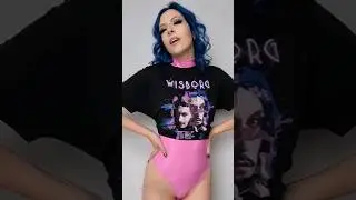 colours 💙💕🖤  bodysuit by Pairadize, shirt & music by @WISBORGband 🎧 #pairadize #bodysuit