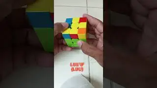 basic F2L 4 slot #3 #rubikscube #rubik #rubiks #easyoll #cubing #pll #f2l