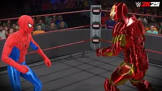 Spiderman vs. Iron Man  - WWE Championship - WWE 2K25