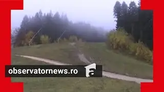 Zeci de tunuri cu zăpadă artificială, puse în funcţiune pentru pârtiile din masivul Postăvaru