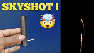 Matchstick skyshot making , how to make skyshot at home , easiest homemade crackers