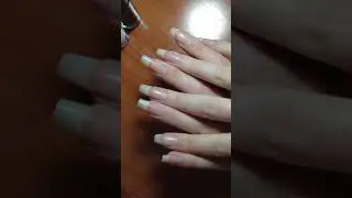 Long bare naked natural nails show and sound! Cute polish ASMR 2