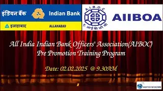 All India Indian Bank Officers' Association(AIBOC) Pre Promotion Training Program 2025