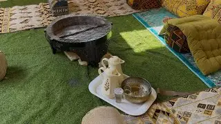 روتين يوم الجمعه وشبة النار 💪🏻🔥كبسه بيضاء خاثره 😋🤍