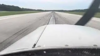 Right traffic to a full stop landing at KCGF. This was done in a piper warrior single engine 
