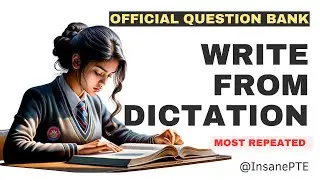 PTE Academic Write From Dictation Most Repeated Part 1