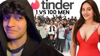 Tinder DISASTER 100 Vs 1 In Real Life | Bunny Reacts
