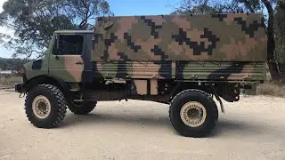 Ex Army Mercedes Unimog 1700L  P11 ( Air Suspension Seat Install )