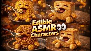REALISTIC FOOD BABIES Eating ASMR 😱 Crunchy Street Food Sounds