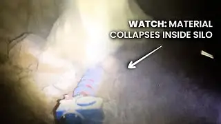 WATCH: Silo unloader breaks up compacted soybean meal