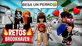 CUMPLIENDO RETOS en BROOKHAVEN con YOUTUBERS 😱💥