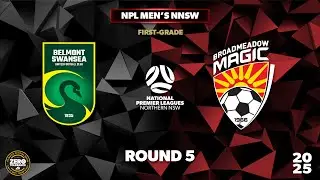 NPL Men's NNSW Round 5 First Grade - Belmont Swansea United v Broadmeadow Magic