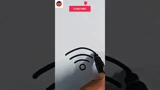 Draw a simple wi fi signal using these simple steps #shorts #ashortaday #art #youtubeshorts